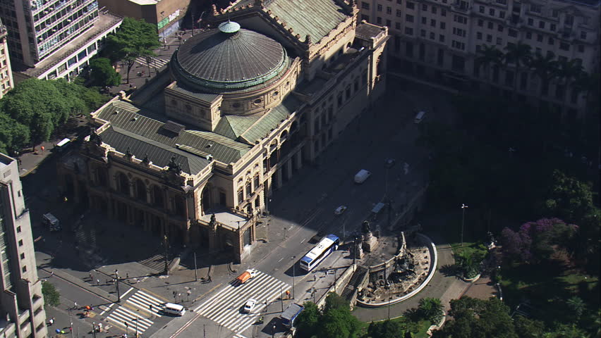 AERIAL- Teatro Municipal - Municipal Theatre, Sao Paulo, Brazil