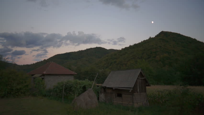 Farm in dusk