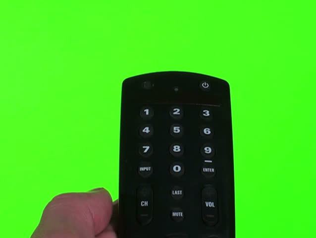 Remote control green screen with static V3 - NTSC