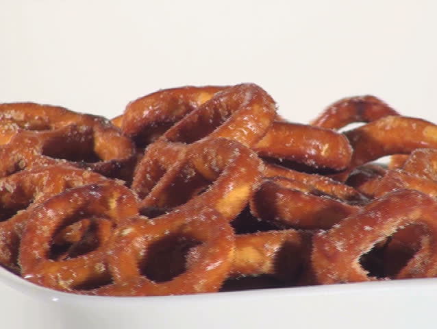 Pretzels in bowl - NTSC