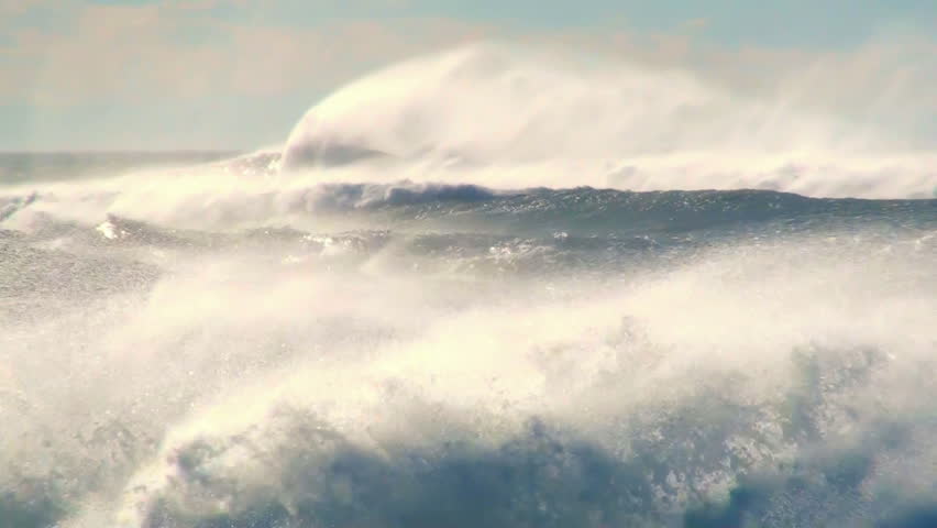 Wind waves sea spray storm wind | Shutterstock HD Video #7824370