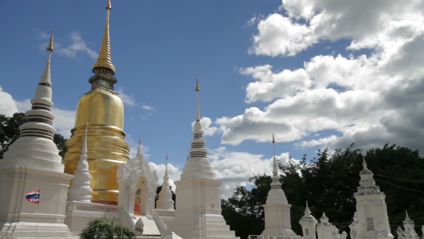 Wat suan Dok temple in Chiang Mai Thailand