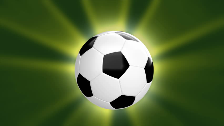 loopable cgi soccer ball - alpha Stock Footage Video (100% Royalty-free