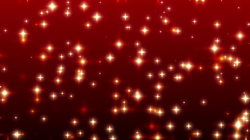 warm sparkling red stars twinkle on Stock Footage Video (100% Royalty ...