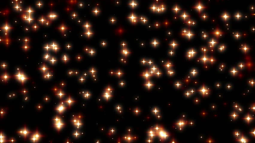 Warm Sparkling Red Stars Twinkle Stock Footage Video (100% Royalty-free 