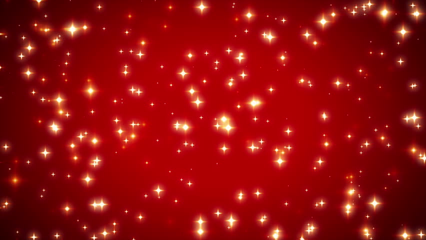 Warm Sparkling Red Stars Twinkle Stock Footage Video (100% Royalty-free 