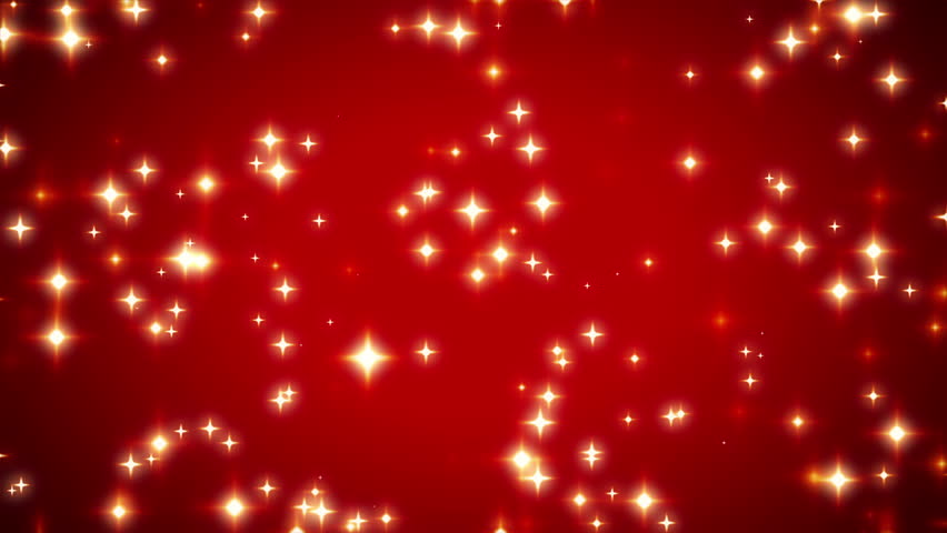 Warm Sparkling Red Stars Twinkle Stock Footage Video (100% Royalty-free ...