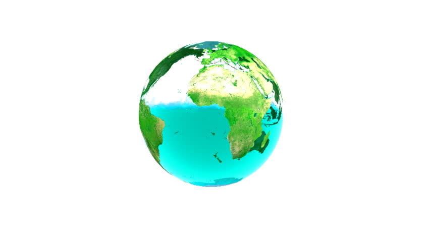 Rotating Earth with water - loop able