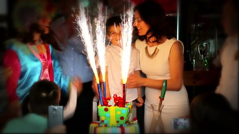 MONTENEGRO - PODGORICA 2014 - Family celebrated their son's birthday