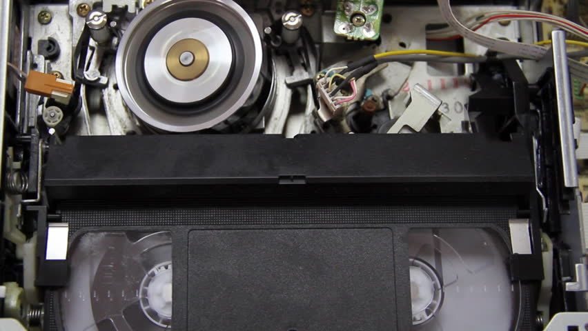 videotape into the VCR