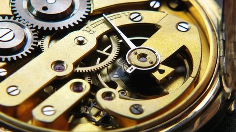 Golden Watch Mechanism - closeup video