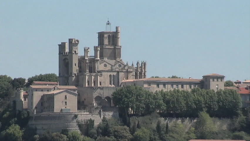 View of the Raissac Castle in France