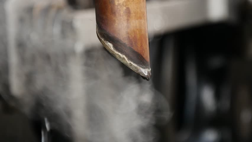 smoke coming out of steam train. old technology background