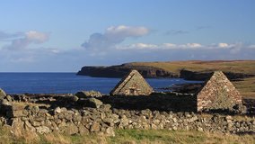 Abandoned croft at Shetland Islands, UK