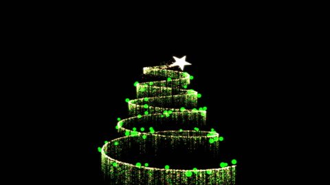 Christmas Tree Creation Gold/Green