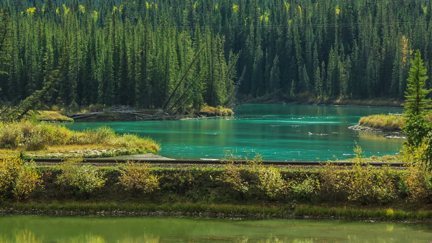 Bow Valley Parkway in Banff National Park, Alberta, Canada