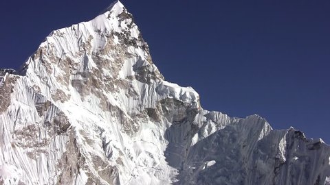 View of Nuptse Peak. Himalayas. Nepal.