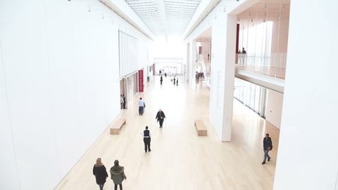 CHICAGO, IL, USA - The Art Institute's Modern Wing. The Museum was recently voted as the #1 museum in the world by Trip Advisor. [video]