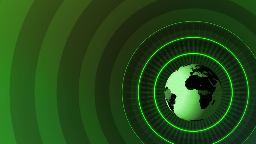 Revolving Globe Title High definition animated background loop of a revolving