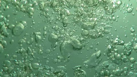 120 FPS Diving Air Bubbles Florida Keys Blue Water 