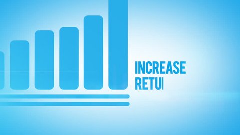 Return on investment animation bar graph presentation