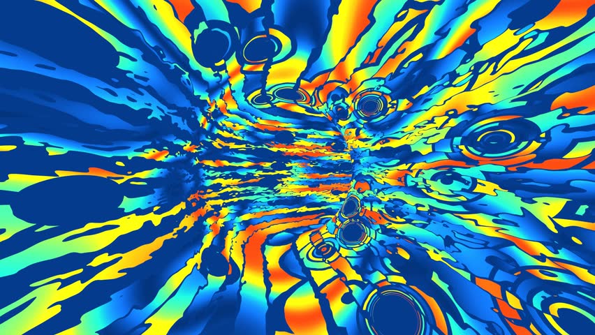 Abstract color tunnel animation | Shutterstock HD Video #7972930