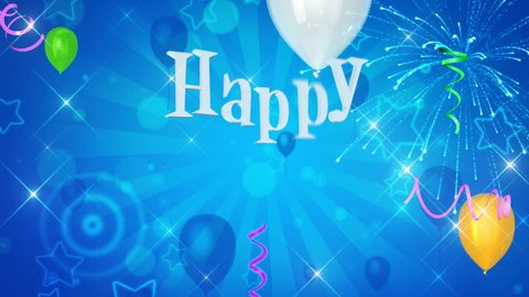 Happy Birthday Text Appears On の動画素材 ロイヤリティフリー 7979 Shutterstock