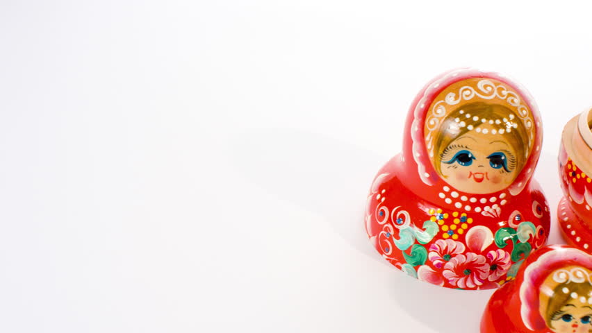 Russian beautiful Matryoshka wooden dolls