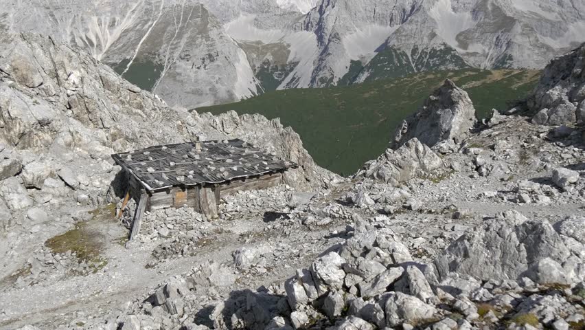 wooden cabin in the Alps