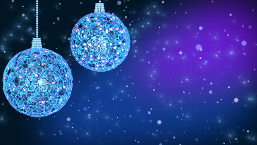 Blue Christmas Decorations with Christmas Stock Footage Video (100% ...