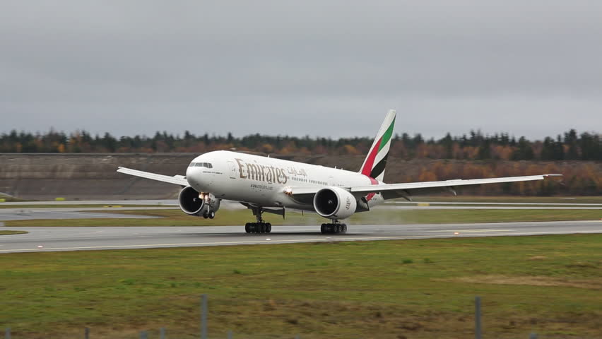 Emirates Boeing 777 Airplane At Stock Footage Video 100 Royalty Free 8020084 Shutterstock