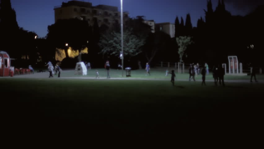 A generic establishing shot in a park at night. Part 10.
