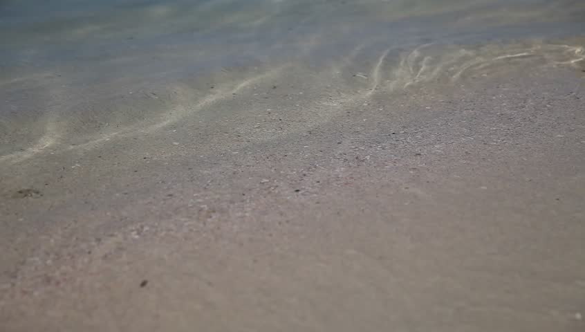 Sea Waves Washing On The Beach