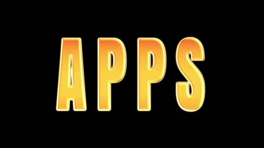 word apps on fire, word is burned, burning from the bottom up. Combustion.   Alpha Channel Is Included at the end.