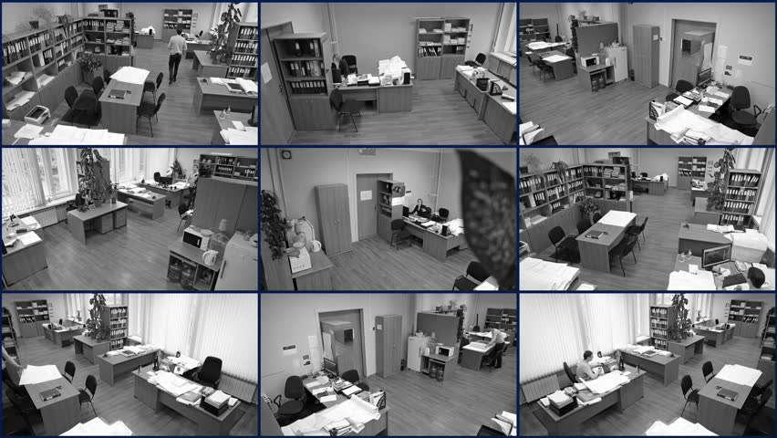 security camera in office
