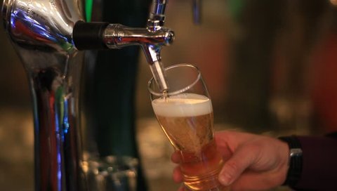 Bartender Pouring Draft Beer