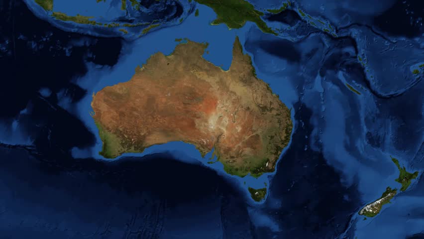 New Zealand from space.
New Zealand is an island country in the southwestern Pacific Ocean.
North Island, or Te Ika-a-M?ui, and the South Island, or Te Waipounamu
Footage composite from NASA images.