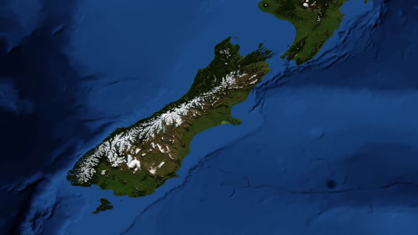 Satellite Image of Wellington, New Zealand image - Free stock photo ...