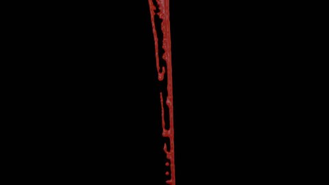 Animated dripping blood in slow motion 4.