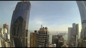 (Timelapse) Hong Kong In Swirling Clouds / A time lapse video of Hong Kong bay with clouds coming in.