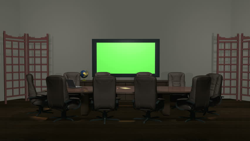 Animation of a Conference Room, Stock Footage Video (100% Royalty-free