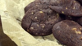 Macadamia Nut Cookies (not loopable 4K UHD footage)