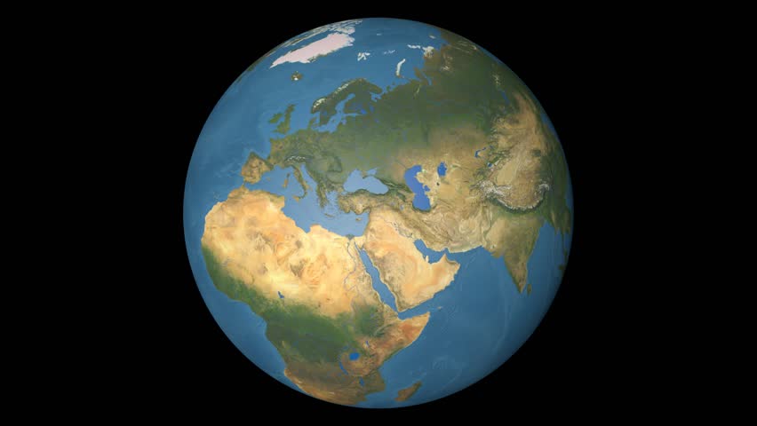 Hungary extruded on the world map. Rivers and lakes shapes added. High resolution Blue Marble raster used. Elements of this image furnished by NASA.