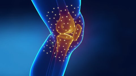 Pain in knee with therapeutic effects