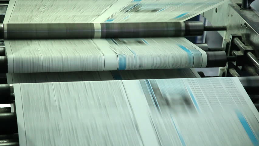  printing newspapers in typography 2 Royalty-Free Stock Footage #8116408