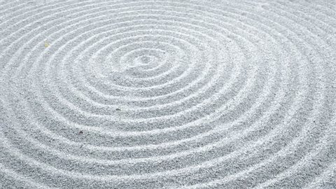 Japanese Zen Garden Textured Sand Stone Stock Photo 348097229 ...