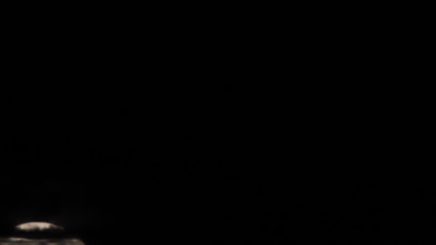 Rising in dark sky