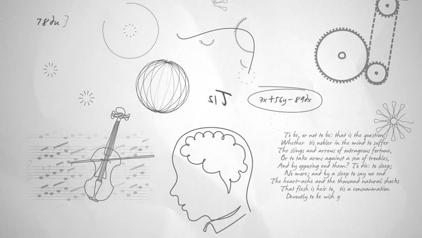 Brain Activity. A sketchy rendition of a sudden surge of brain activity against a textured paper background. - Powered by Shutterstock - Get 15% off with code: PIKWIZARD15