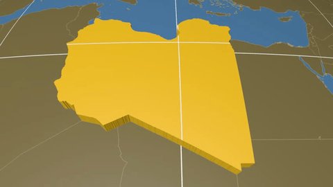 Map Libya Borders Surrounding Countries Stock Illustration 22474921 ...