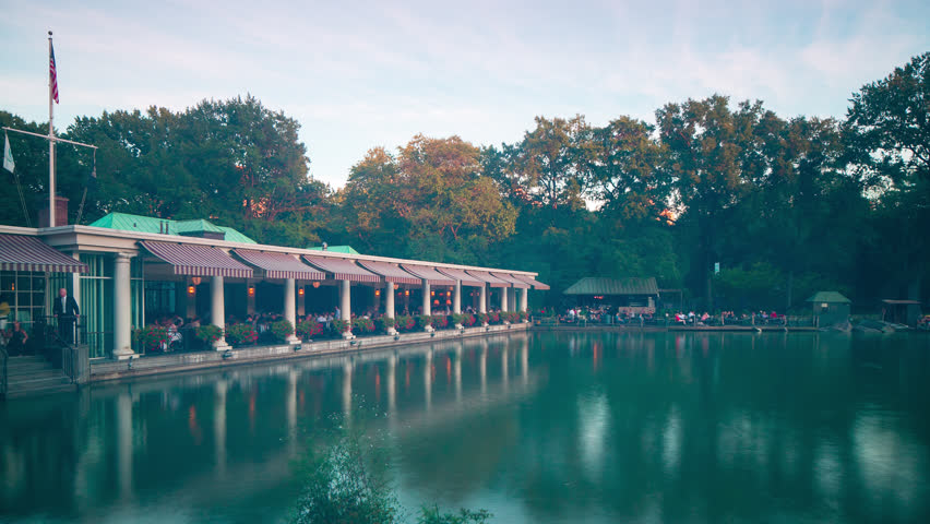 new york central park restaurant4k time lapse from usa